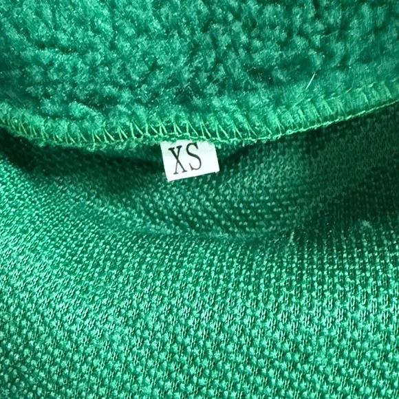 NWT Homer Simpson Meme Embroidered-detail Teddy Fleece Zip Green XS - Picture 6 of 8